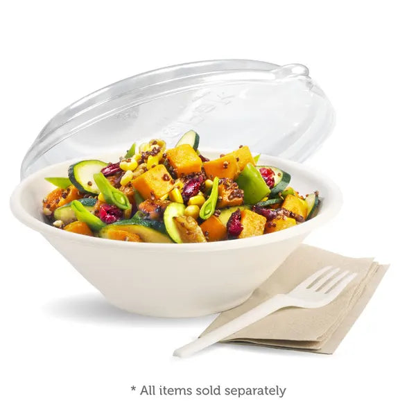 800-1,420ml / 24-48oz Clear RPET BioBowl Lid