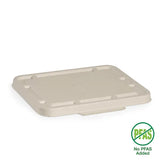 2 & 3-Compartment Natural Plant Fibre BioCane Takeaway Lid