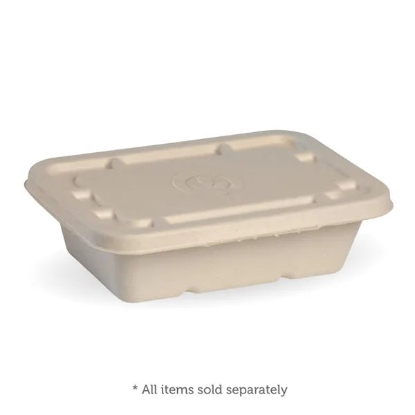 500ml & 600ml Natural Plant Fibre Takeaway Lid