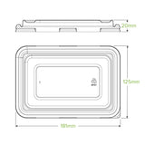 500ml & 600ml Clear RPET Takeaway Lid