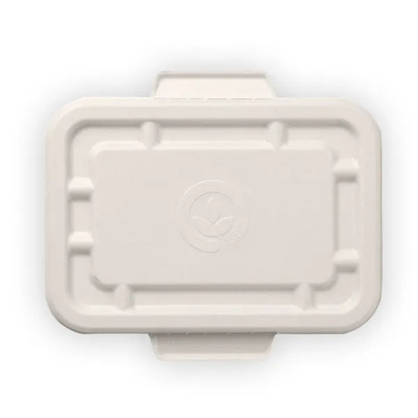 500ml & 600ml White Plant Fibre Takeaway Lid