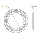 23cm / 9" Round Plant Fibre Plates