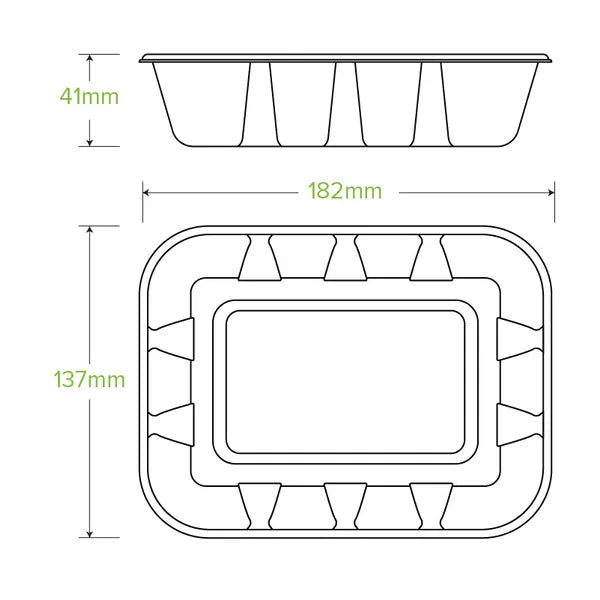 500g Plant Fibre Produce Tray