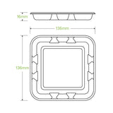 14x14x2cm / 5x5" Plant Fibre Produce Tray