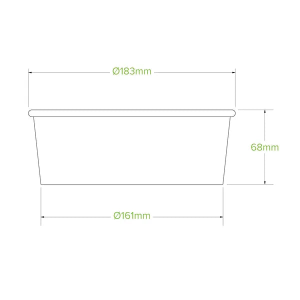 1,300ml Extra Large White BioBowl