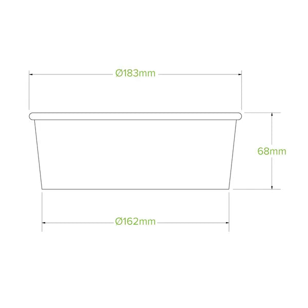 1,300ml Extra Large Kraft BioBowl