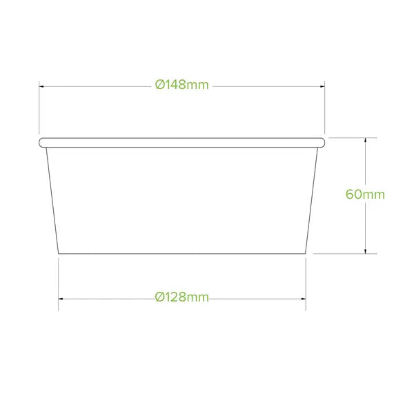 750ml Medium Kraft BioBowl