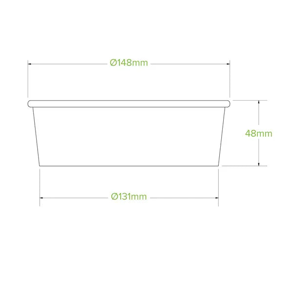 500ml Small Kraft BioBowl