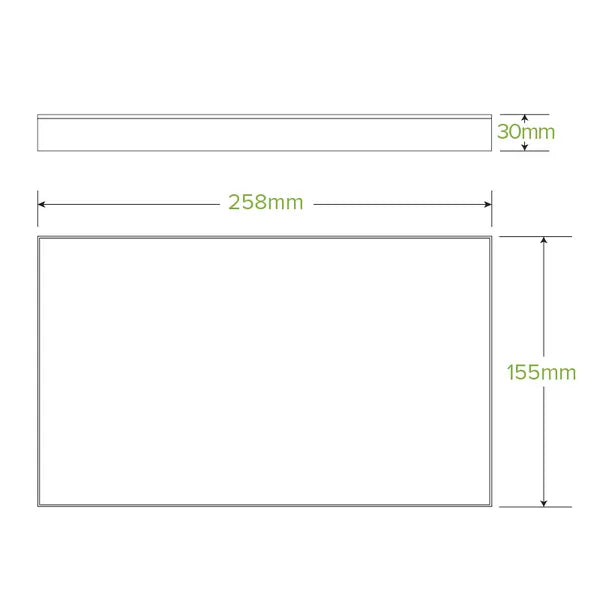 Extra Small BioBoard Catering Tray Lid