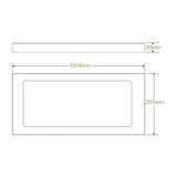 Large BioBoard Catering Tray PLA Window Lid