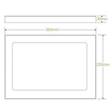 Medium BioBoard Catering Tray PLA Window Lid