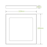 Small BioBoard Catering Tray PLA Window Lid