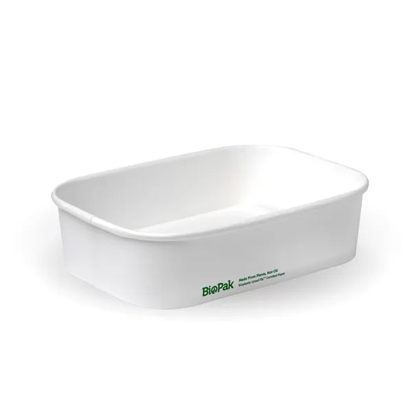 500ml White BioBoard Takeaway Base