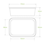 650ml White BioBoard Takeaway Base