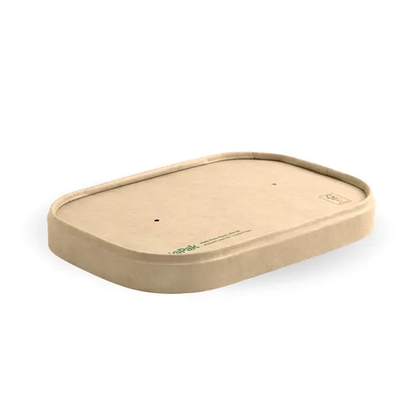 500-1,000ml Kraft Paper BioBoard Takeaway Lid