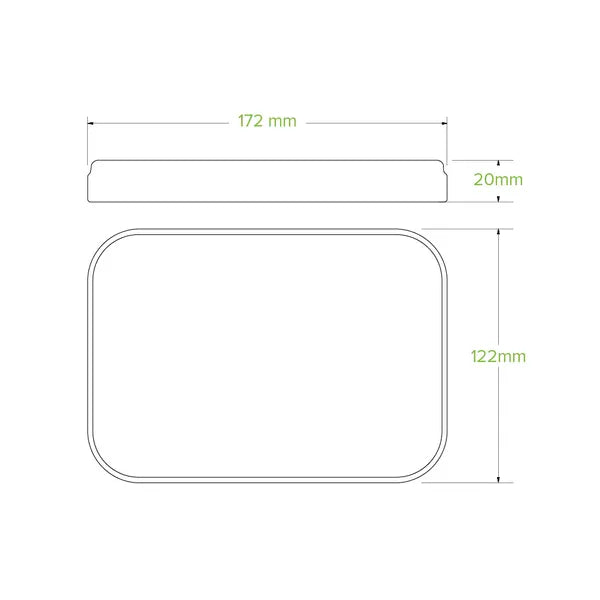 500-1,000ml Kraft Paper BioBoard Takeaway Lid