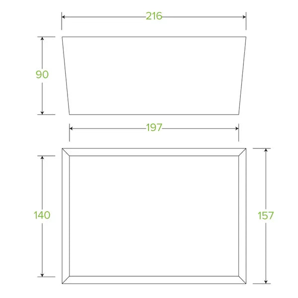 Extra Large BioBoard Lunch Box