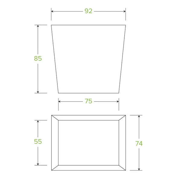 480ml / 16oz BioBoard Noodle Box