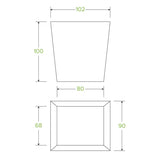 780ml / 26oz BioBoard Noodle Box