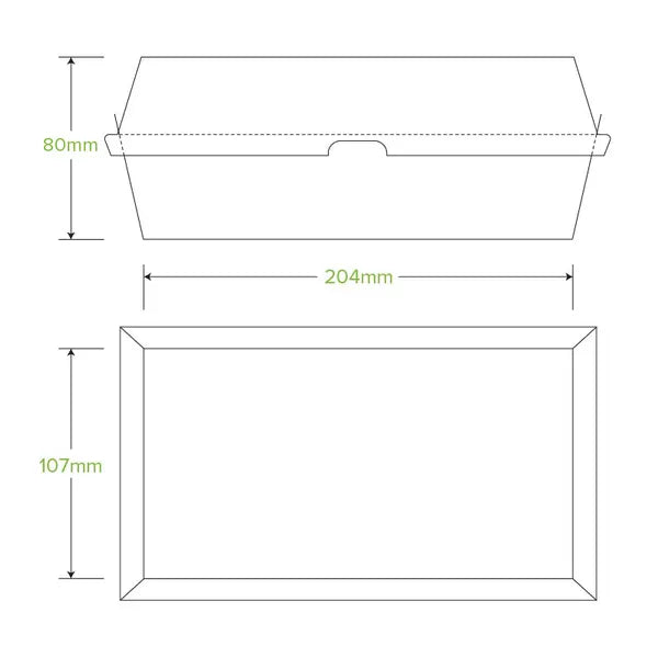 Large Snack BioBoard White Box