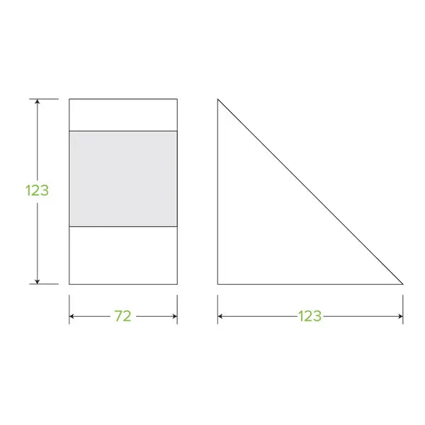 Medium BioBoard Sandwich Wedge