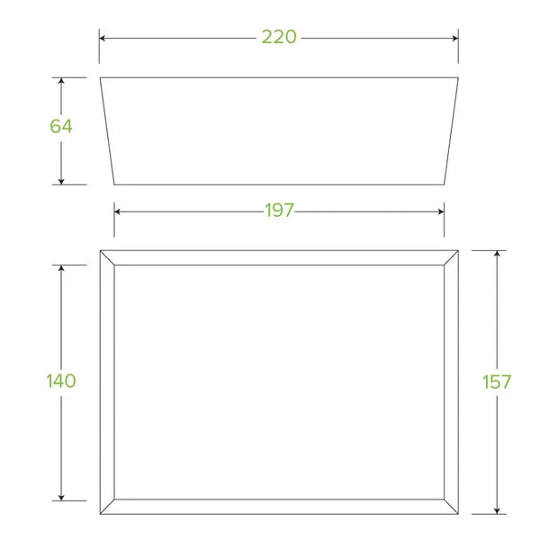 Large BioBoard Lunch Box With Window