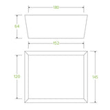 Medium BioBoard Lunch Box With Window