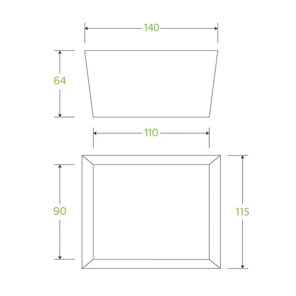 Small BioBoard Lunch Box With Window