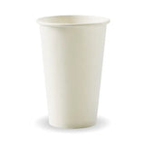 350ml / 12oz (80mm) White Single Wall BioCup