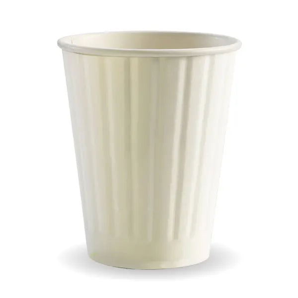 390ml / 12oz (90mm) White Double Wall BioCup