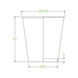 120ml / 4oz (63mm) Leaf Single Wall BioCup