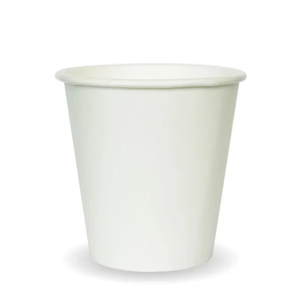 230ml / 6oz (80mm) White Single Wall BioCup