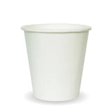 230ml / 6oz (80mm) White Single Wall BioCup