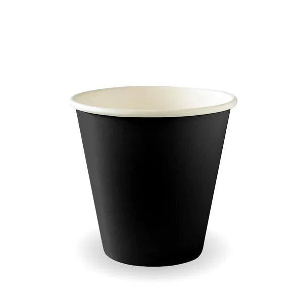 280ml / 8oz (90mm) Black Single Wall BioCup