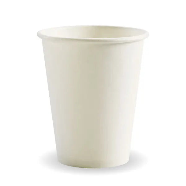 280ml / 8oz (80mm) White Single Wall BioCup