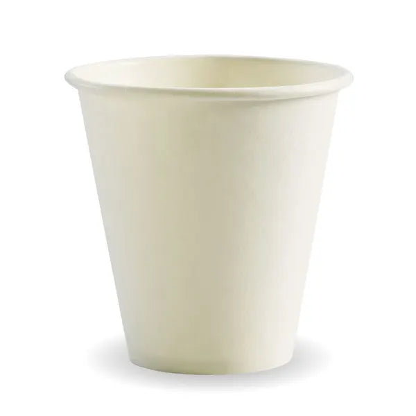 280ml / 8oz (90mm) White Single Wall BioCup