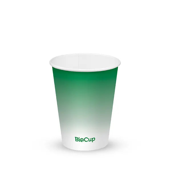 390ml / 12oz (90mm) Green Cold Paper BioCup