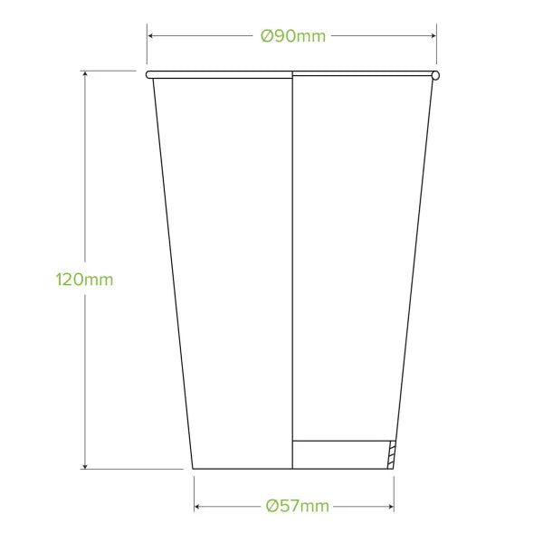 420ml / 14oz (90mm) Beer Cold Paper BioCup