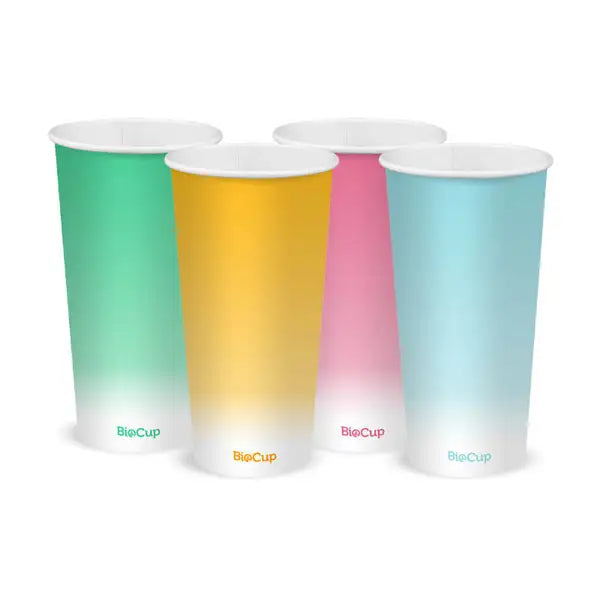 20oz Coloured Cold Paper BioCup