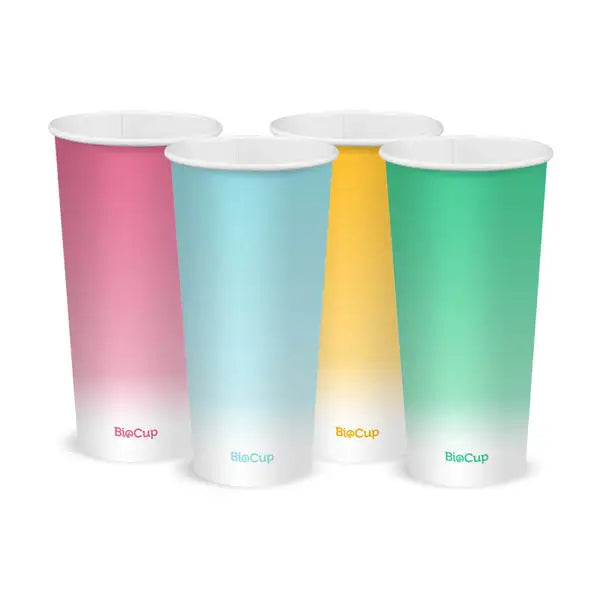 22oz Coloured Cold Paper BioCup