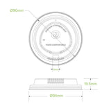 90mm Large Natural Plant Fibre BioCup Lid