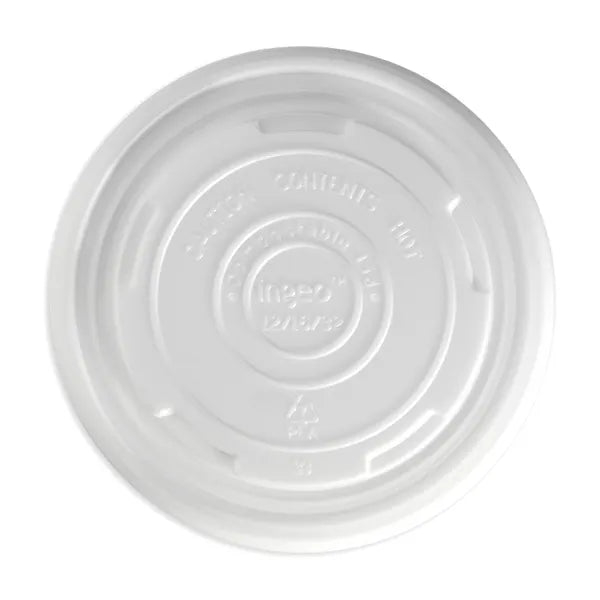 430-950ml / 12-32oz White PLA BioBowl Lid