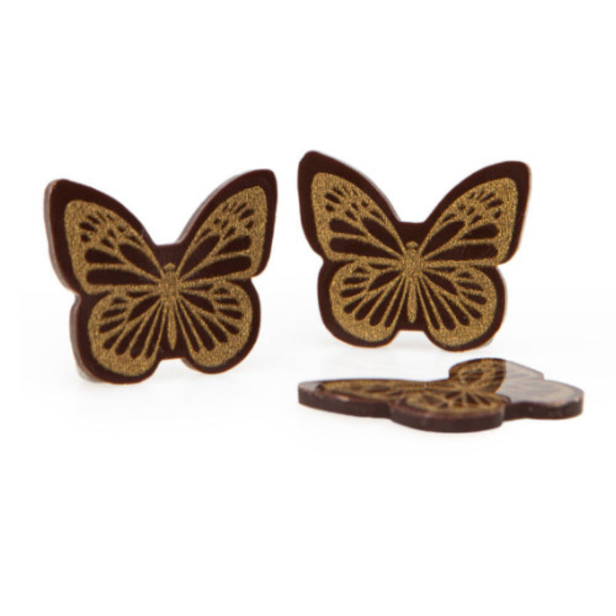 Choco Deco- Dark Gold Butterfly - 30mm x 20mm (180)