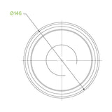 600 & 700ml Clear Wide BioBowl Lid