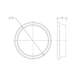 60-280ml Dome No Hole Clear BioCup Lid