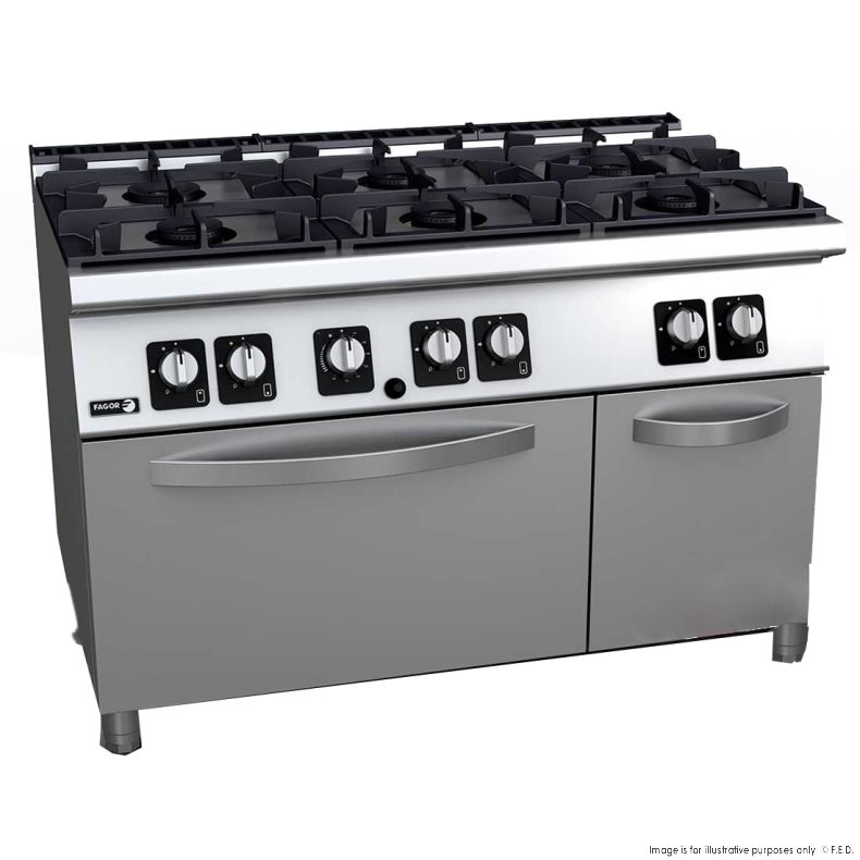 6 Burner Gas Range with Gas Oven – C-G761H