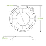 840 & 1,080ml / 24 & 32oz Clear Salad BioBowl Lid