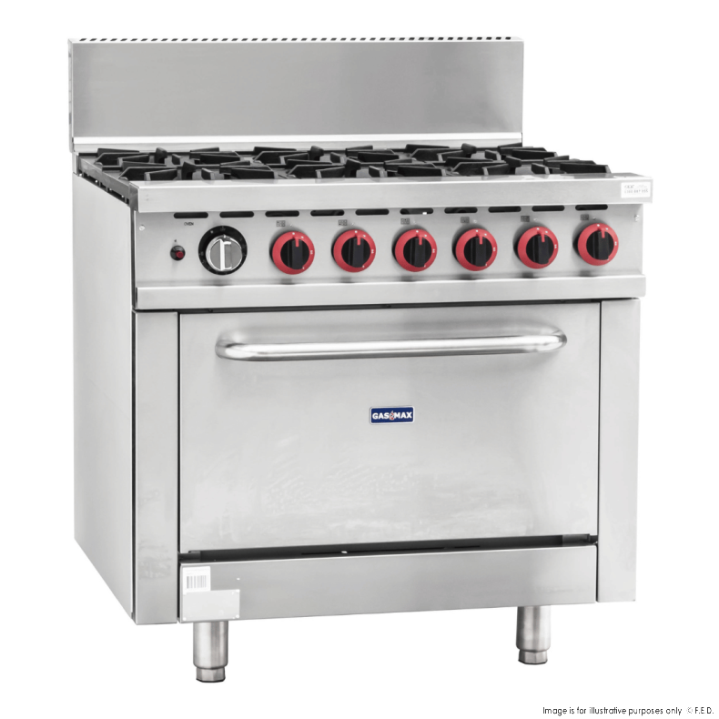 GBS6T Gasmax 6 Burner With Oven Flame Failure