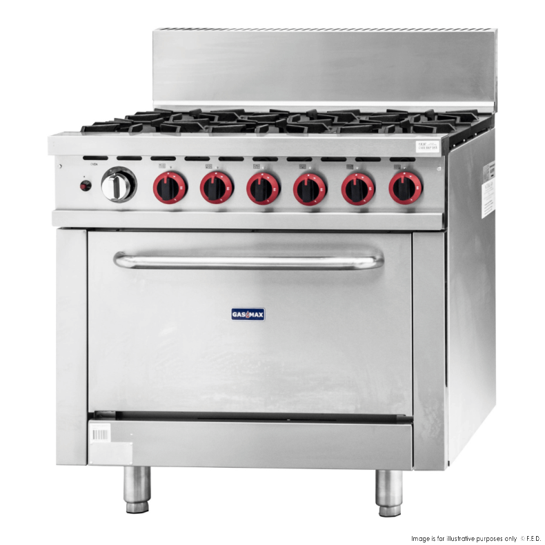 GBS6T Gasmax 6 Burner With Oven Flame Failure