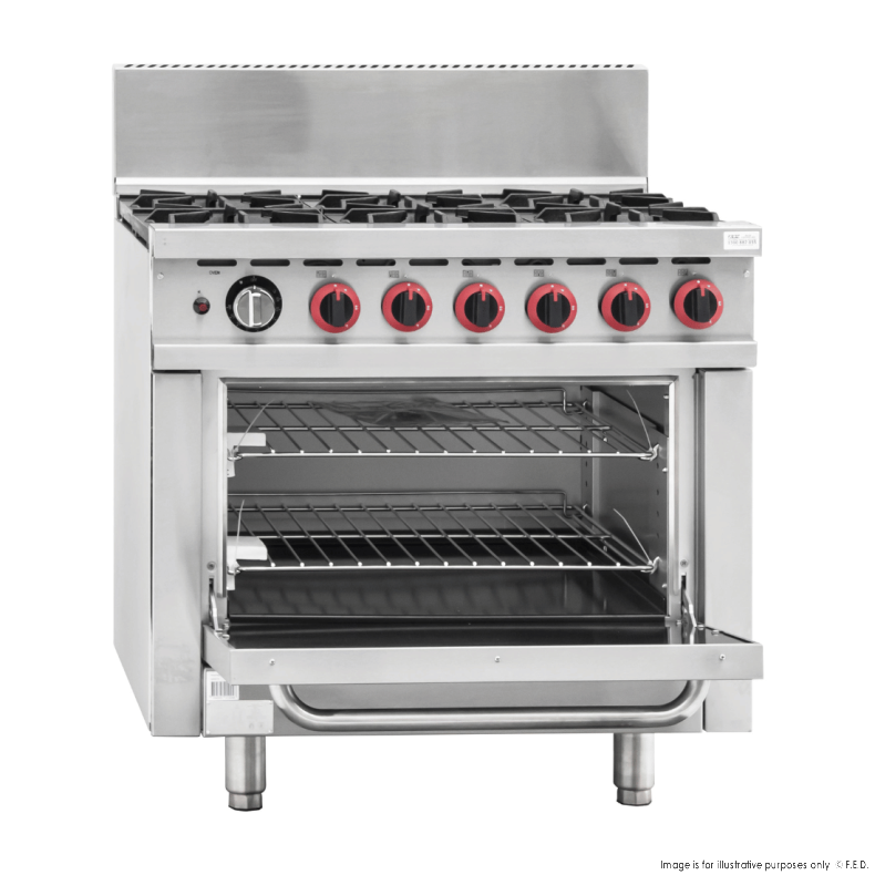 GBS6T Gasmax 6 Burner With Oven Flame Failure